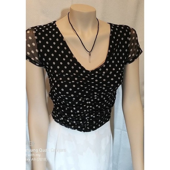 Free Press Top/Nordstrom, Black/white Medium - Picture 1 of 12